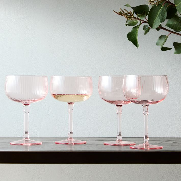 Esme Fluted Wine Glasses | West Elm (US)