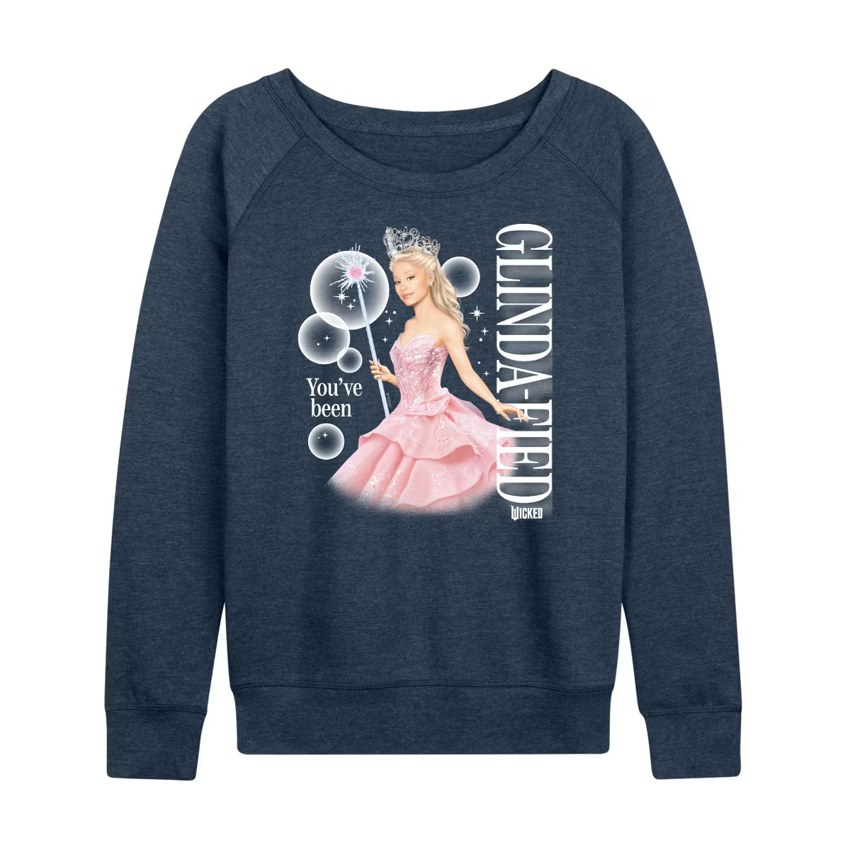 Women's - Wicked - Glinda You've Been Glindafied Graphic French Terry Slouchy | Target