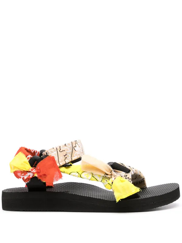 Trekky bandana-print sandals | Farfetch Global