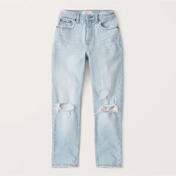 Curve Love High Rise Mom Jeans | Abercrombie & Fitch (US)