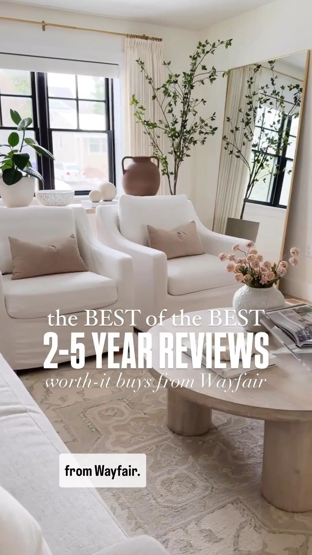 We’ve had our ivory/beige rug for almost 5 years. Soft, durable, the perfect neutral rug. 

Our Tilly bed is my all-time best-seller. It’s Classic, sophisticated, and comes in almost 60 upholstery options. We even bought one for our guest room.

We’ve had this bench for 3 years now. With its cream upholstery and dark brass frame it great for an entryway or end of bed.

My round coffee stable still looks brand new after 2 years and I plan on keeping it for many more.  perfect for coastal or modern spaces 

My  vintage-style vase has been a staple for year. I’m always changing our the stems and moving it around the house.

Our great room rug is the softest, most durable rug and 2. Years later is still Thriving 2 years is still thriving with our busy family of 5. 

#LTKFindsUnder100 #LTKHome #LTKmomlife