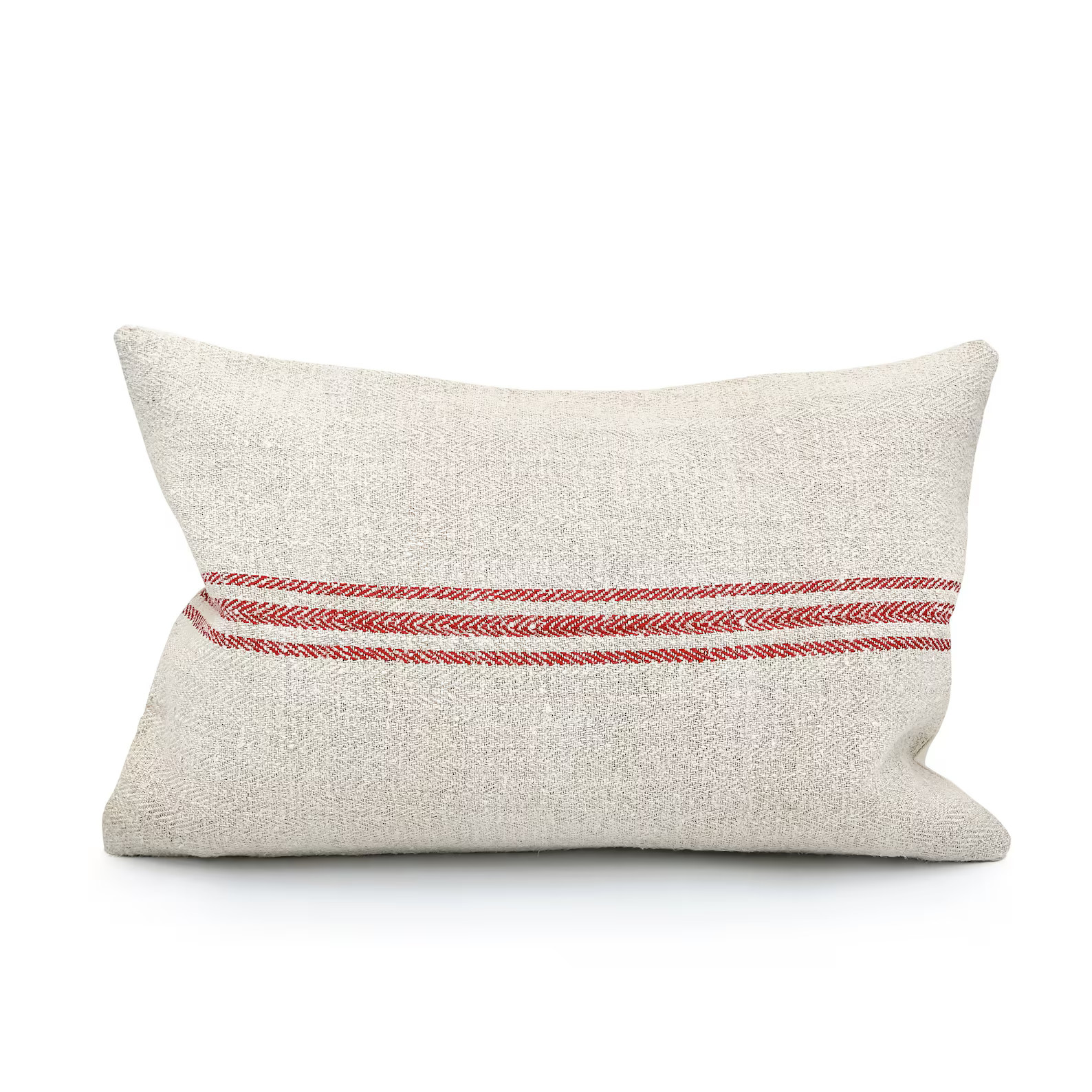 Vintage Pillow Antique Pillow, Grainsack Pillow One of a Kind Decorative Pillow Cover With Three ... | Etsy (US)