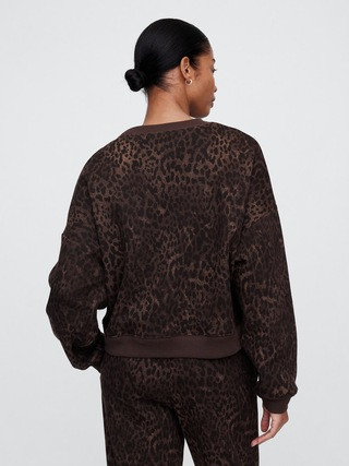 Oversized Print Crewneck Sweatshirt | Gap Factory