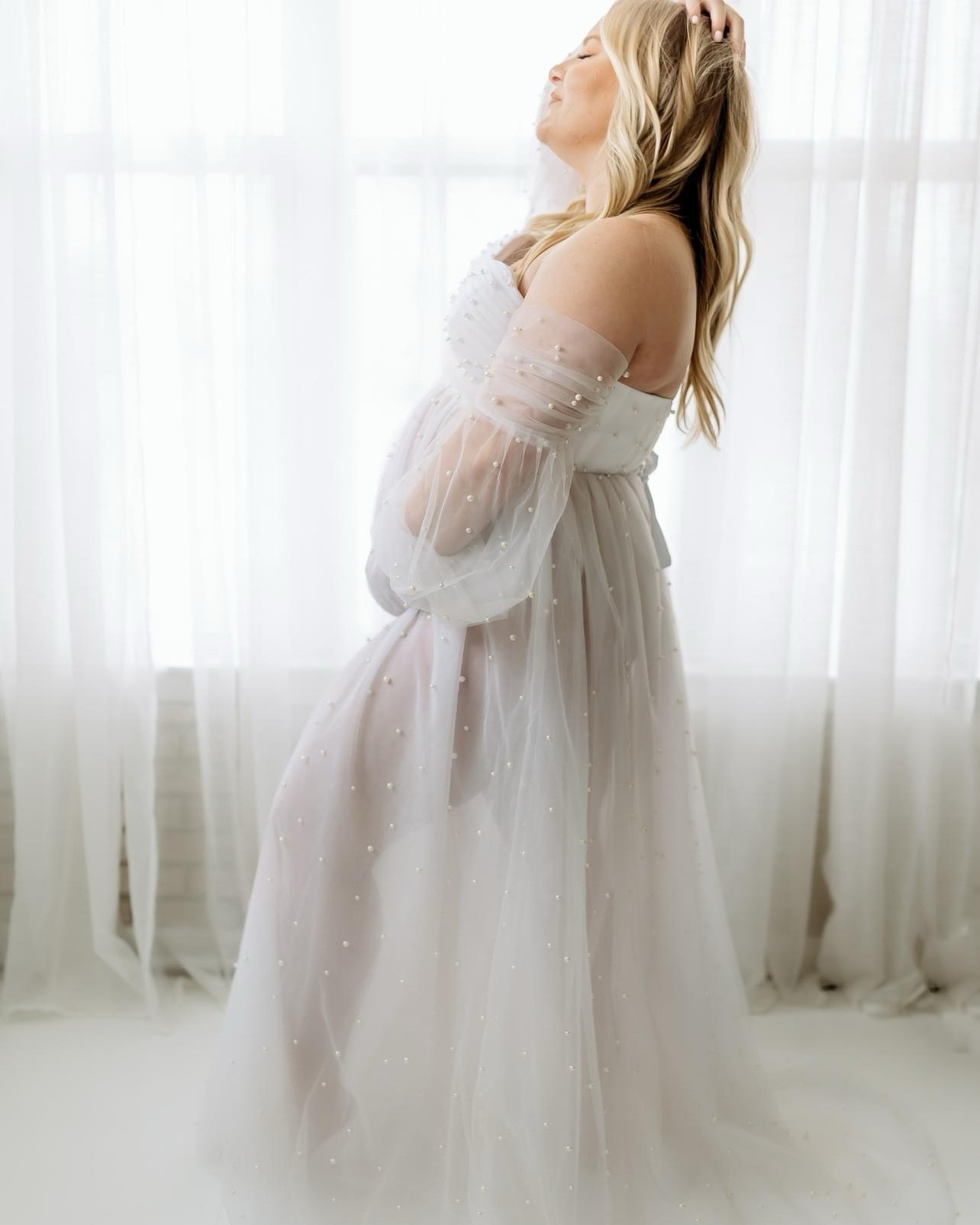 Size L/XL with corset back allowing it to fit bigger or smaller! 

Sized up to XL for panties. 

#LTKBaby #LTKBump #LTKMidsize