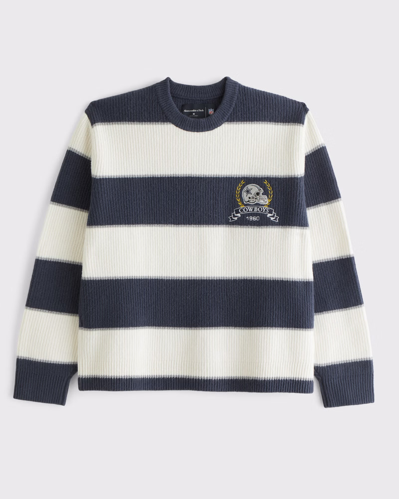 NFL Dallas Cowboys Crew Sweater | NFL Dallas Cowboys | Abercrombie.com | Abercrombie & Fitch (US)