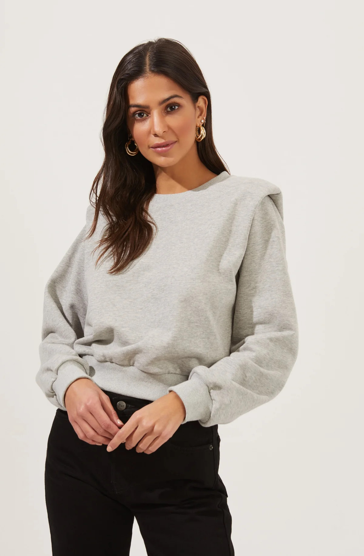 Sparrow Shoulder Pad Sweatshirt | ASTR The Label (US)
