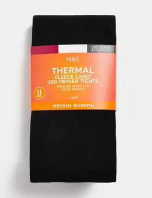 200 Denier Thermal Fleece Lined Tights | Marks & Spencer (UK)