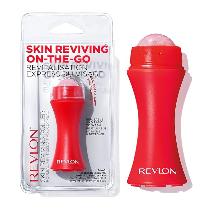 Revlon Skin Reviving Roller with Rose Quartz for All-Day Facial Reviving & Brightening, Compact &... | Amazon (US)