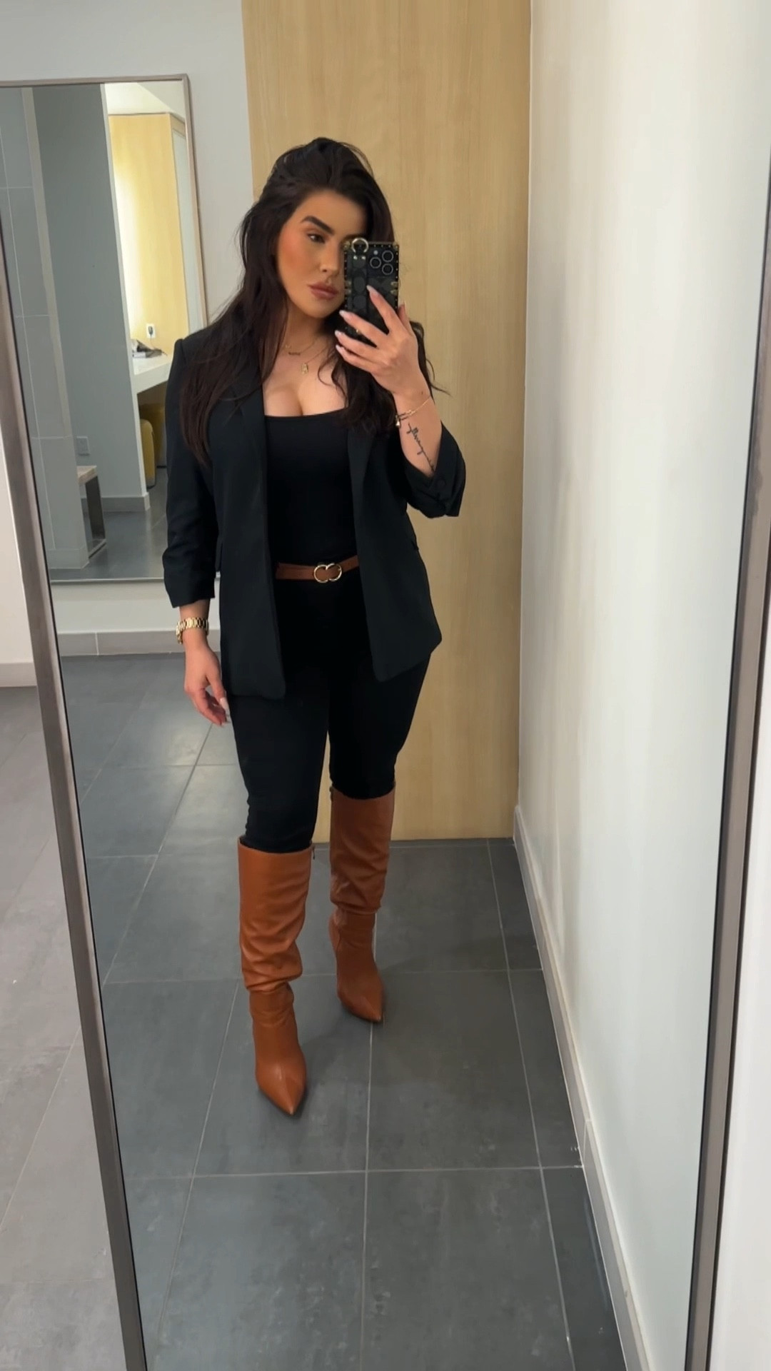 Do we love this office fit? 😍🖤

#LTKOver40 #LTKSeasonal #LTKStyleTip
