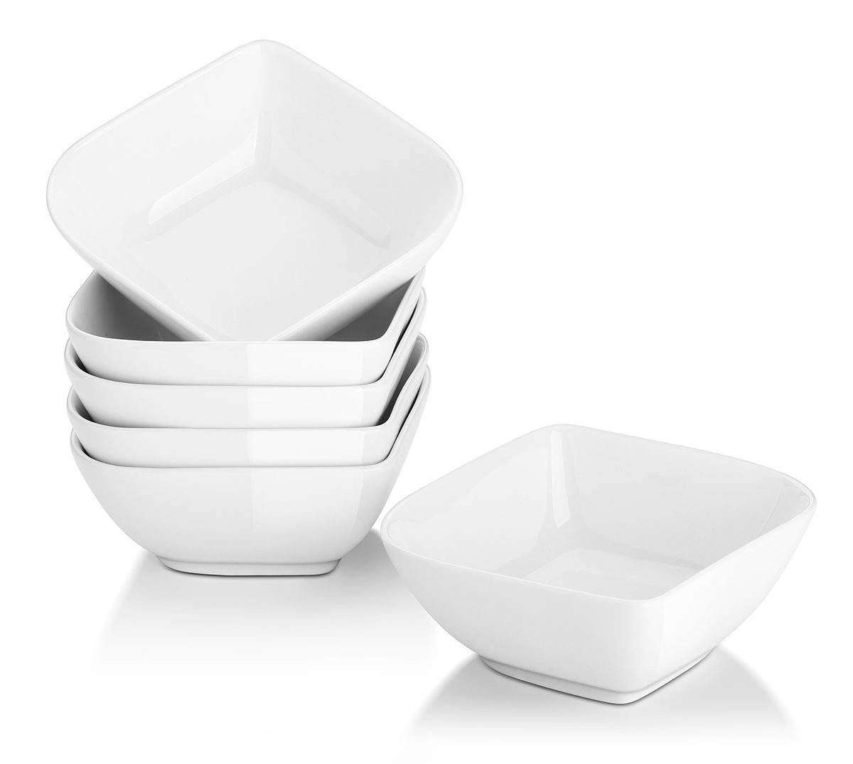 DOWAN Ramekins 8 oz Oven Safe, Creme Brulee Ramekin, Semi-Square Dessert Bowls, Small Serving Bow... | Amazon (US)