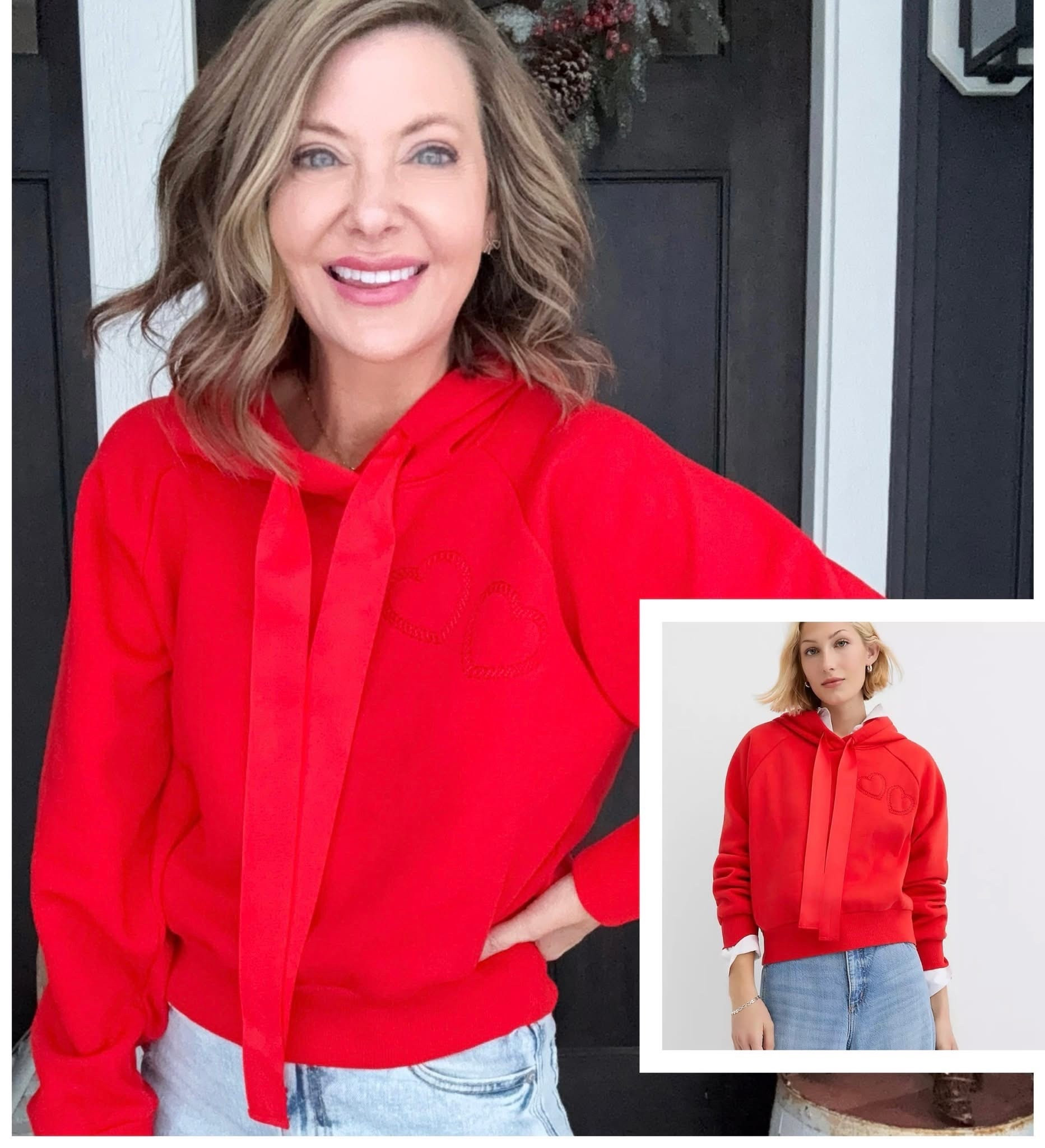 This cute new hoodie with heart patches is 50% OFF ￼today! I love the oversized ribbon strings! So fun! True to size! 



#LTKmomlife #LTKGiftGuide #LTKdayinmylife