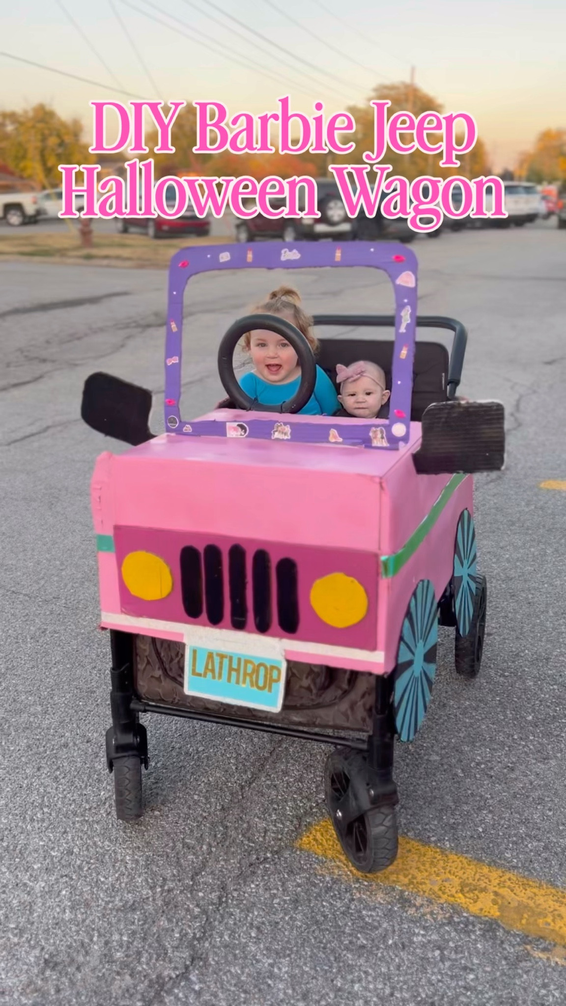 Flashback to last Halloween when I turned our wonderfold wagon into a fabulous pink Barbie Jeep! 💖🚗Complete with glitter, decals, and all the dreamhouse vibes. It was a total hit for trick-or-treating. If you’re looking for an easy, fun DIY upgrade this year, grab some spray paint and get creative! Who’s ready to roll in style? 🎃👻 What are your Halloween plans?”

#LTKBaby #LTKSeasonal #LTKFamily