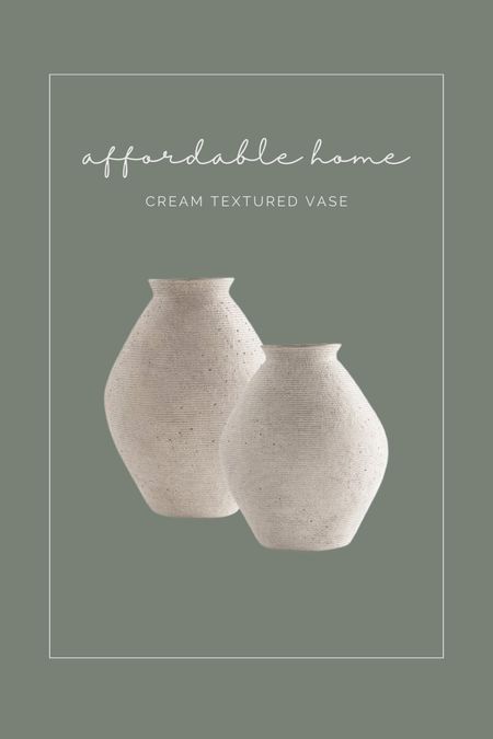 Love these cream textured vases. I have the large size in bronze and LOVE it. They are huge, and a great deal for $99  

#LTKhome #LTKunder100