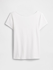 Boatneck Open-Back T-Shirt | Gap Factory