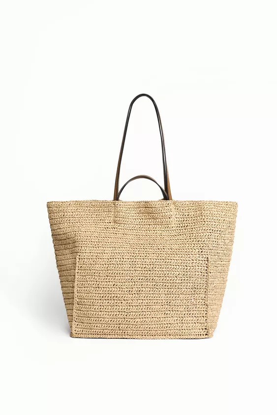 WOVEN TOTE BAG | Zara UK