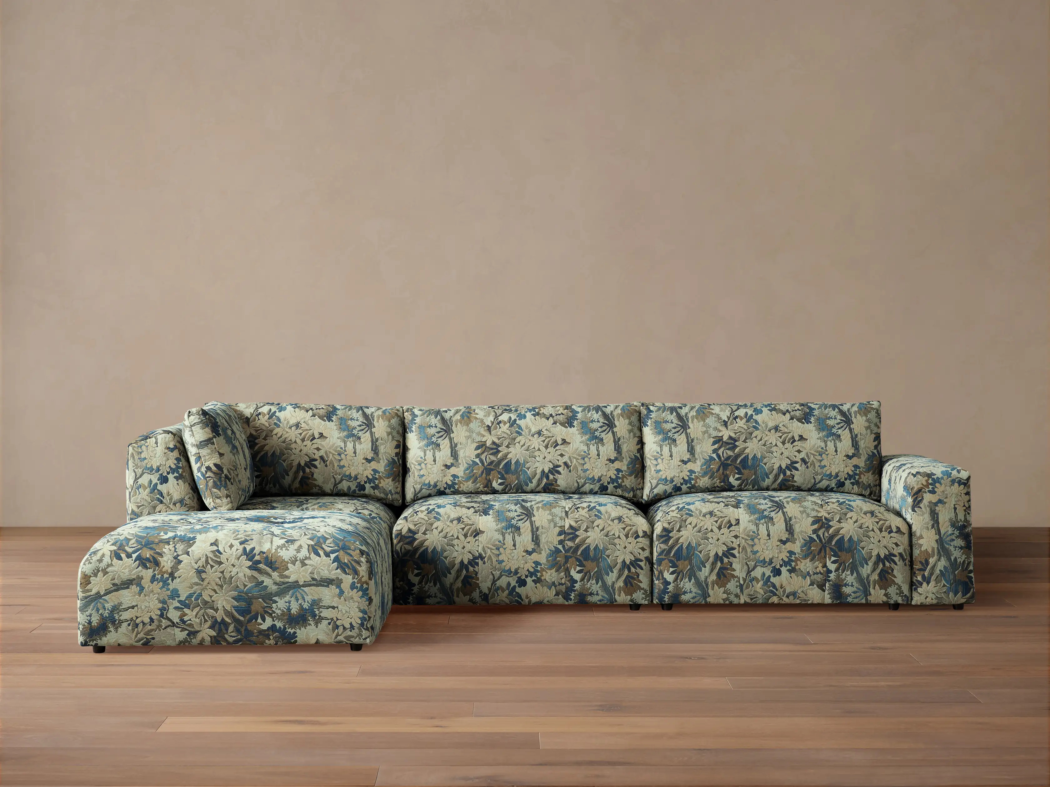 Keegan Four Piece Sectional with Ottoman | Arhaus