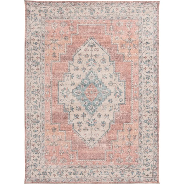 Better Homes & Gardens Persian Medallion Indoor Area Rug, Rust, 5'x7' | Walmart (US)