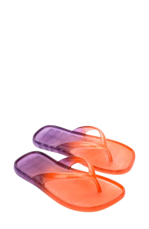 Melissa Ombré Flip Flop in Orange/purple at Nordstrom, Size 7 | Nordstrom