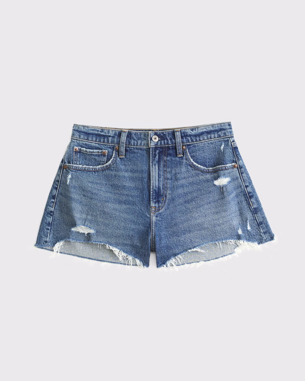 Curve Love High Rise Mom Short | Abercrombie & Fitch (US)