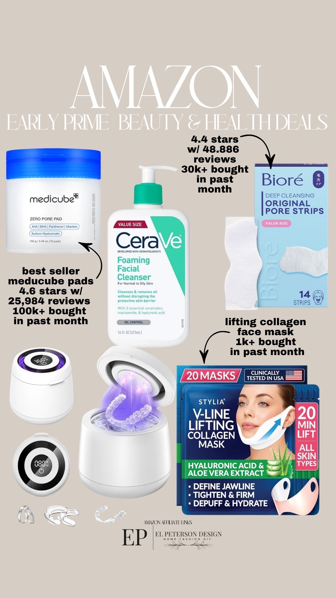 Amazon early prime deals
Medicube 
Lifting collagen mask
Retainer  cleaner

#LTKSaleAlert