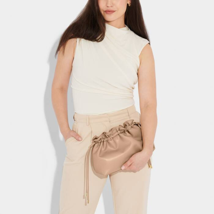 Hailey Crossbody Clutch in Soft Tan | Katie Loxton Ltd. (UK)