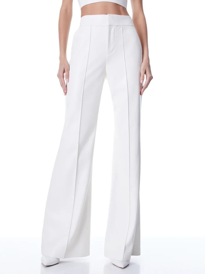 DYLAN VEGAN LEATHER WIDE LEG PANT | Alice + Olivia