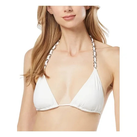MICHAEL Michael Kors Womens Solid Chain Bikini Swim top | Walmart (US)