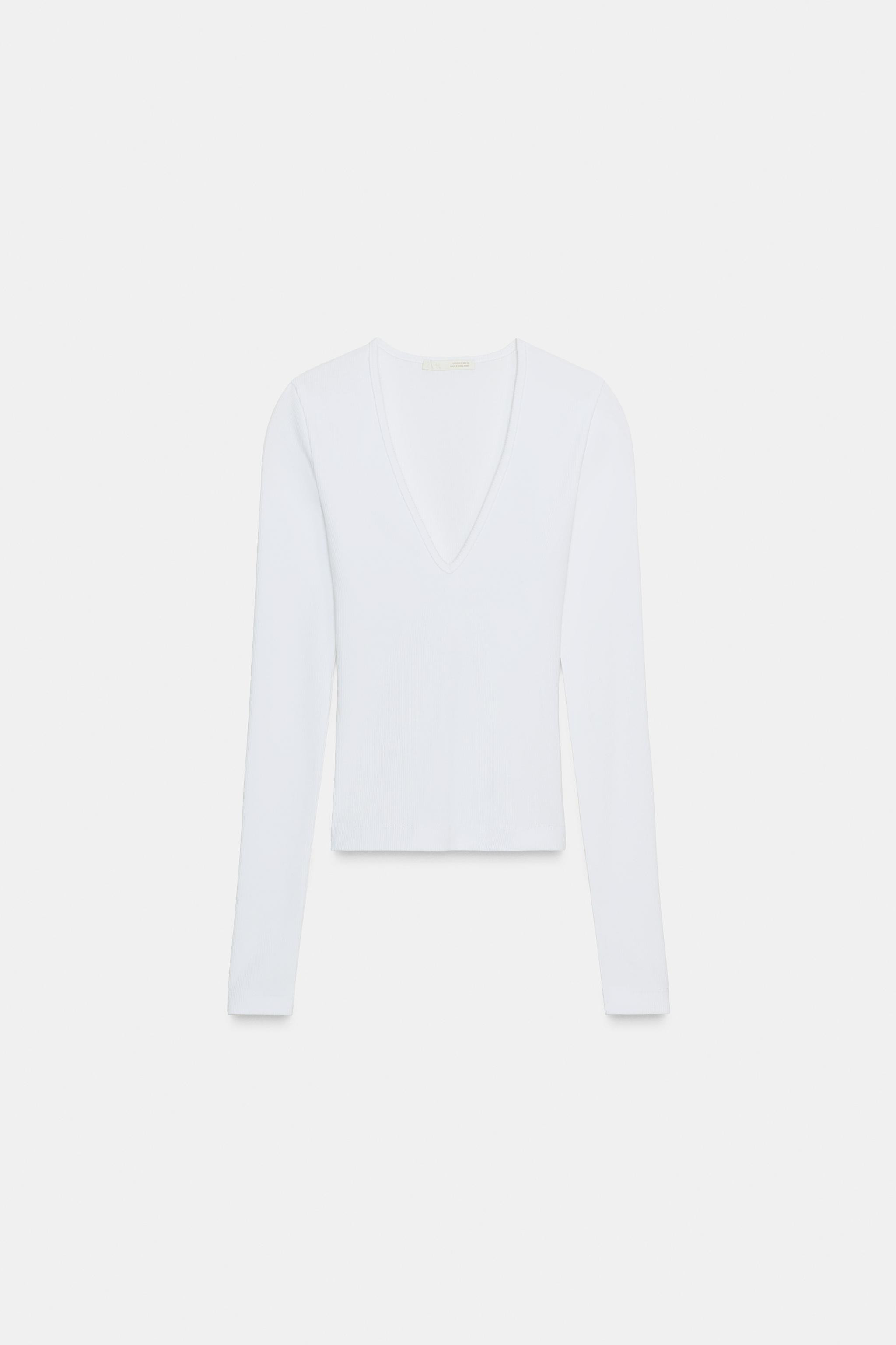 GERIPPTES TOP MIT LANGEN ÄRMELN | Zara DE