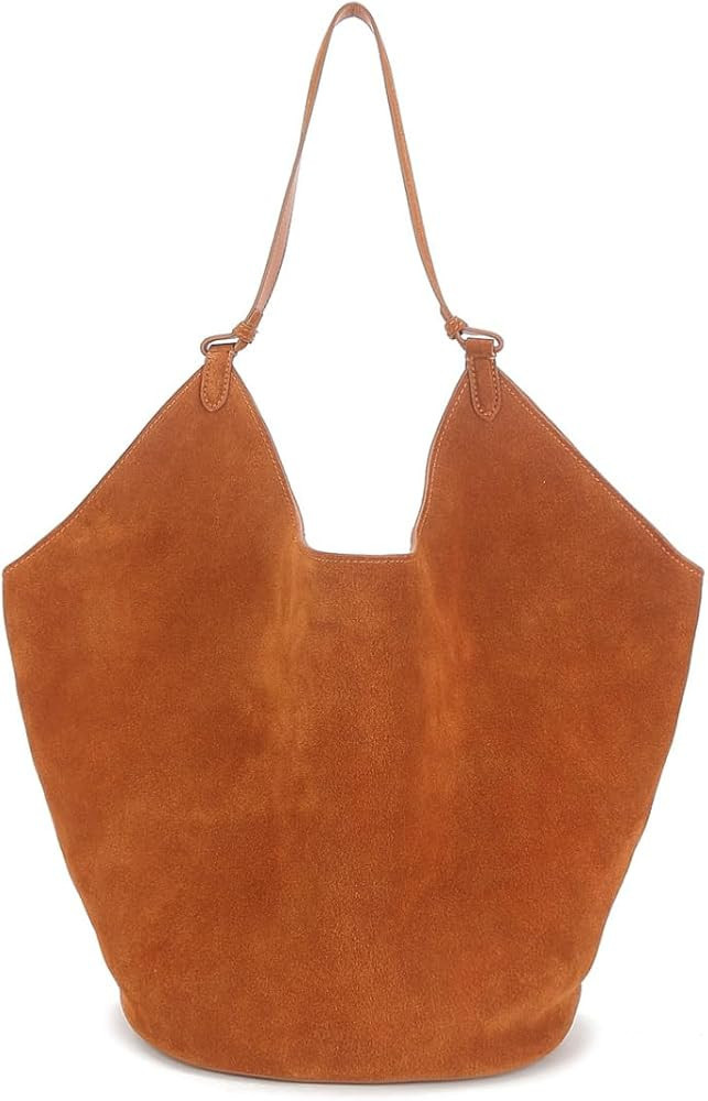 RICHTRUE Large Suede Tote Bag Y2k Bag 2024 Trendy Tote Bag Faux Suede Bag Designer Handbags Leath... | Amazon (US)