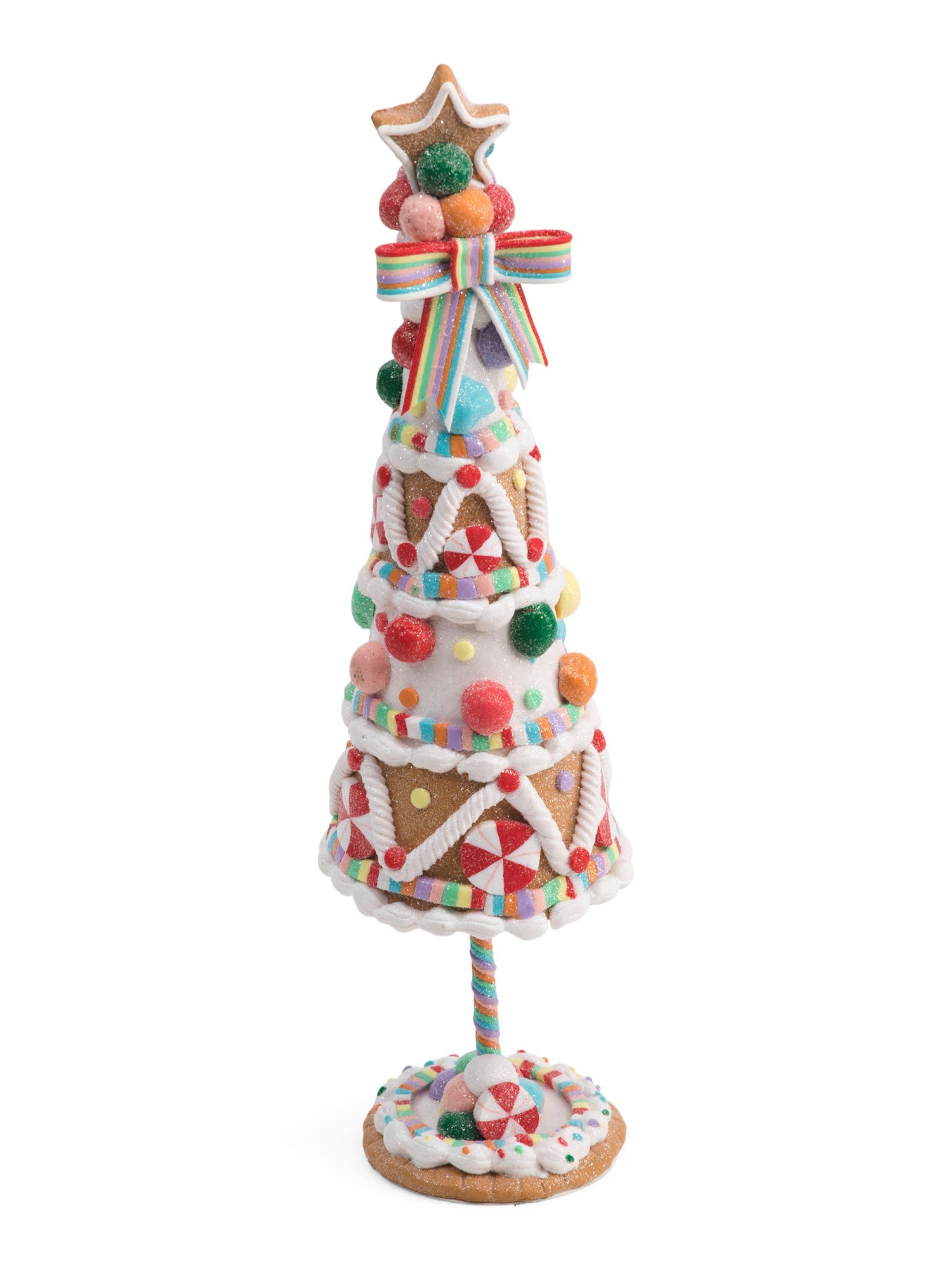 14in Gingerbread Cone Tree | TJ Maxx