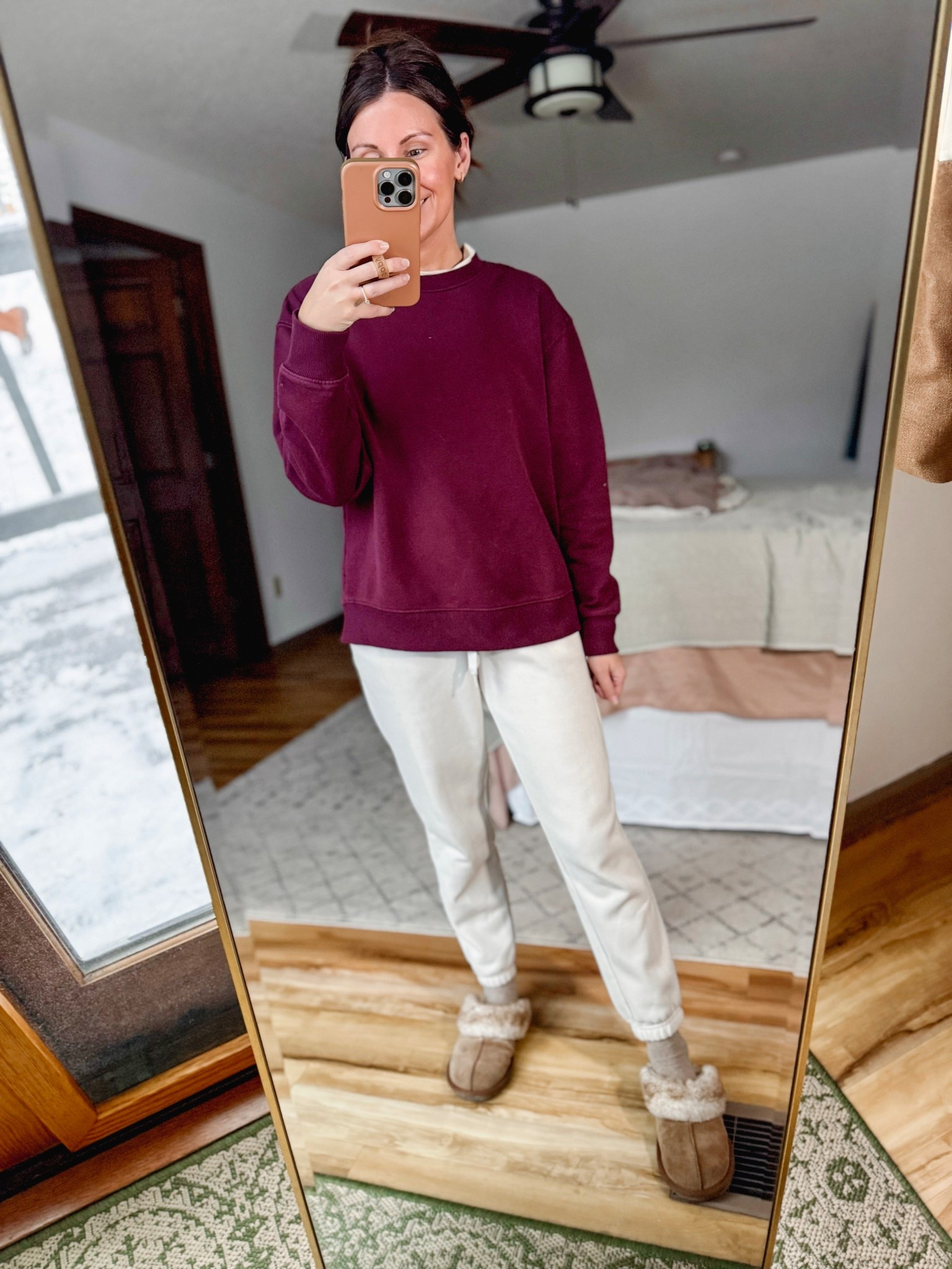 Wearing small in my tee, xs in my crewneck sweatshirt,  and my sweatpants are older so I linked similar. My slippers are a few years old from target so I linked this year’s version and a few similar ones

#LTKHoliday #LTKPetite #LTKFindsUnder100