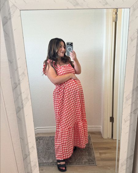 A few snaps 📸 of my last two weeks of pregnancy! This last 10 months has gone by so fast and we are so excited to meet baby girl!!! She’ll be here any day now!
1. Amazon Dress- could be cute for 4th of July (size small) 
2. My favorite skirt- I wore pre-pregnancy and I can’t believe it still fits (size small, tank size medium) 
3. NST- getting another non-stress test to check on baby! I’ve been getting them 2-3x/ week since week 35 (brown set size small, runs big so size down)
4. My bedroom setup for baby!! 
5. Will on Father’s Day in his new Dad hat🤎
6. My going home from the hospital Amazon dress (size small) 

4th of July, summer outfit, vacation outfit, maternity outfit, bump, petite fashion, nursery, dad hat

#LTKStyleTip #LTKBump #LTKFindsUnder100