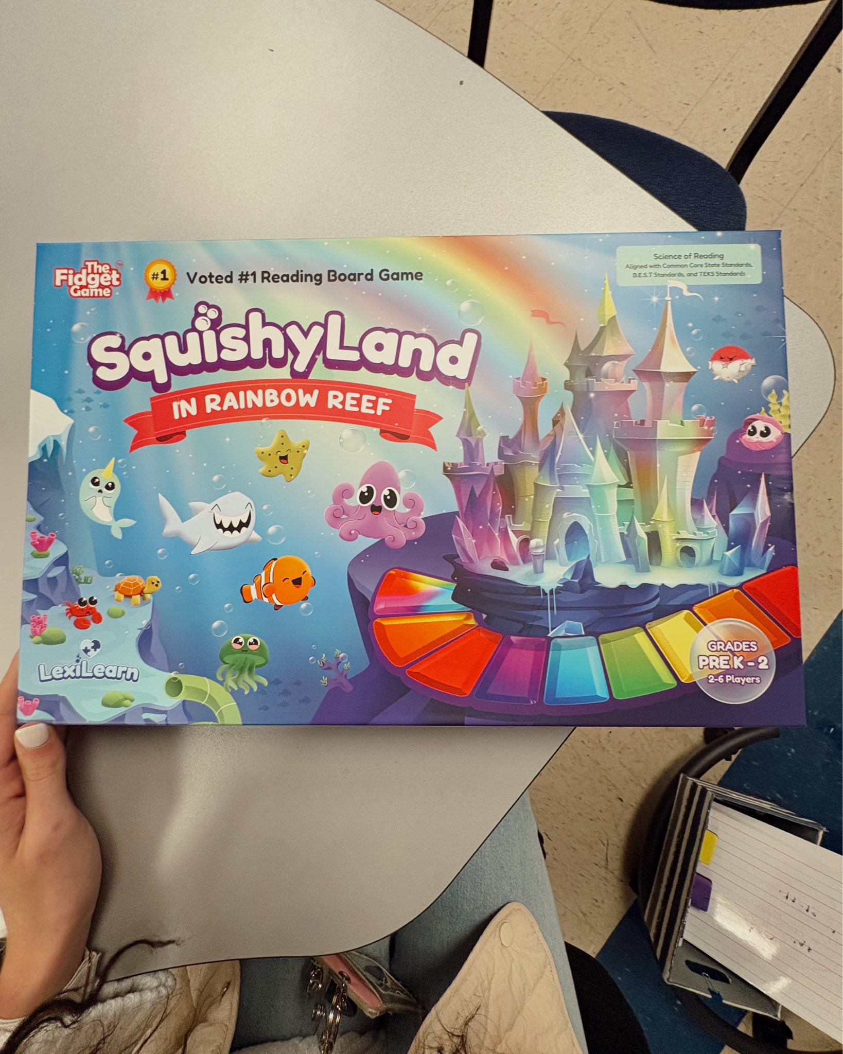 Squishy Land Board Game that builds Phonics Skills of all ages