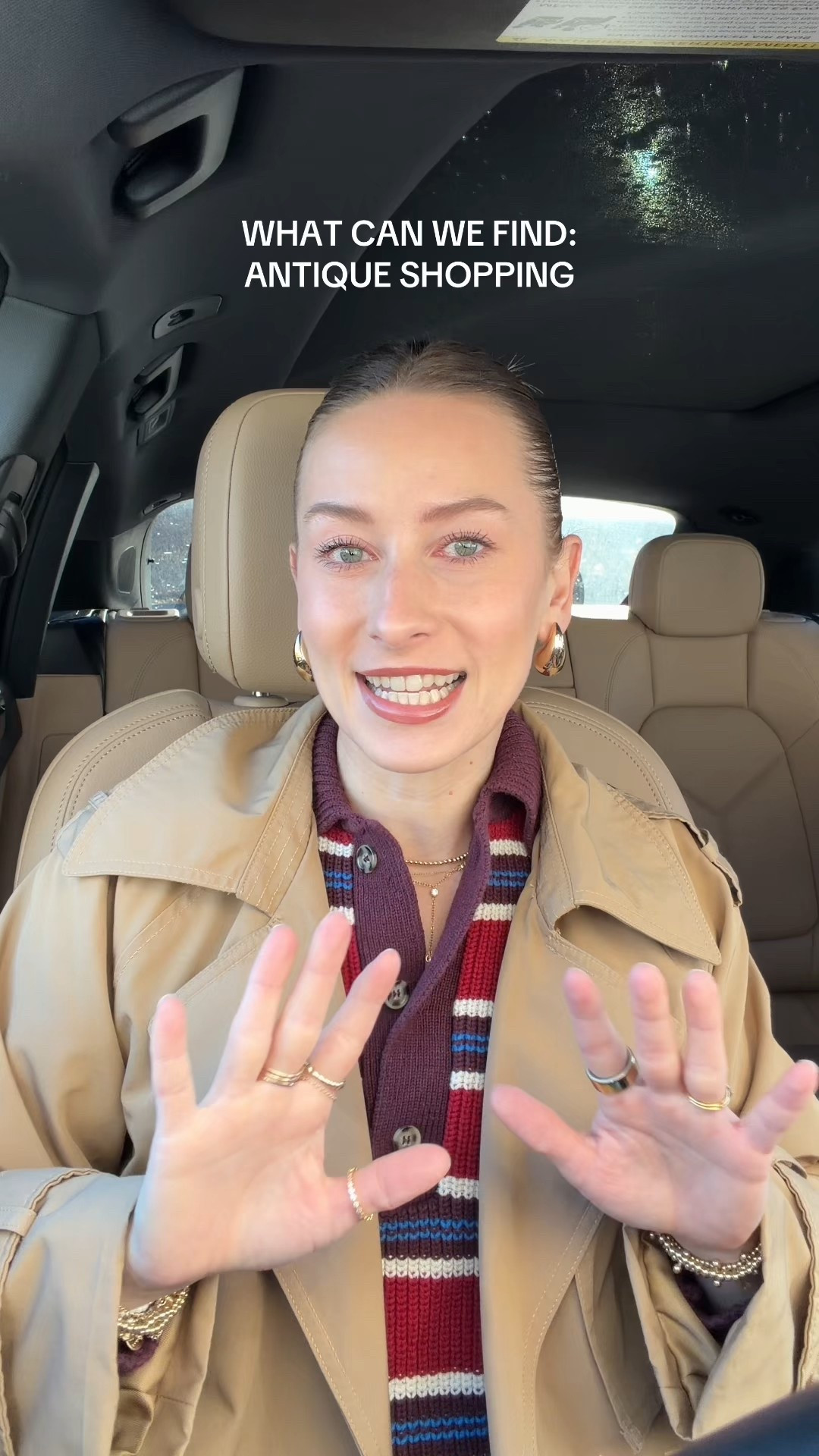 1/14/26 Antique shopping day outfit 🤍 comfy, practical, and easy to walk around in all day. I’m wearing my Damson Madder striped cardigan, Abercrombie cropped trench, Mother jeans, Nike Cortez sneakers, and my Bottega bag, plus simple Amazon earrings. The perfect outfit for thrifting, antiquing, and a full day of browsing.

#LTKvlog #LTKdayinmylife #LTKootd