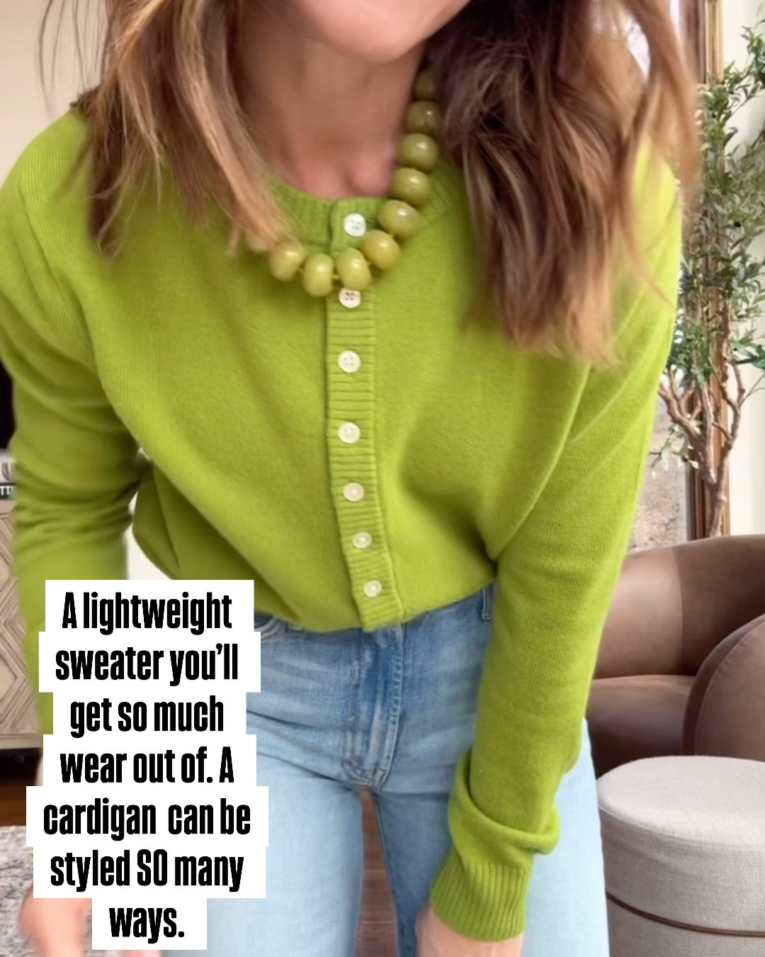 Classic cardigan. Style so many ways. Love this green. 
XS 

#LTKOver40 #LTKSeasonal #LTKootd