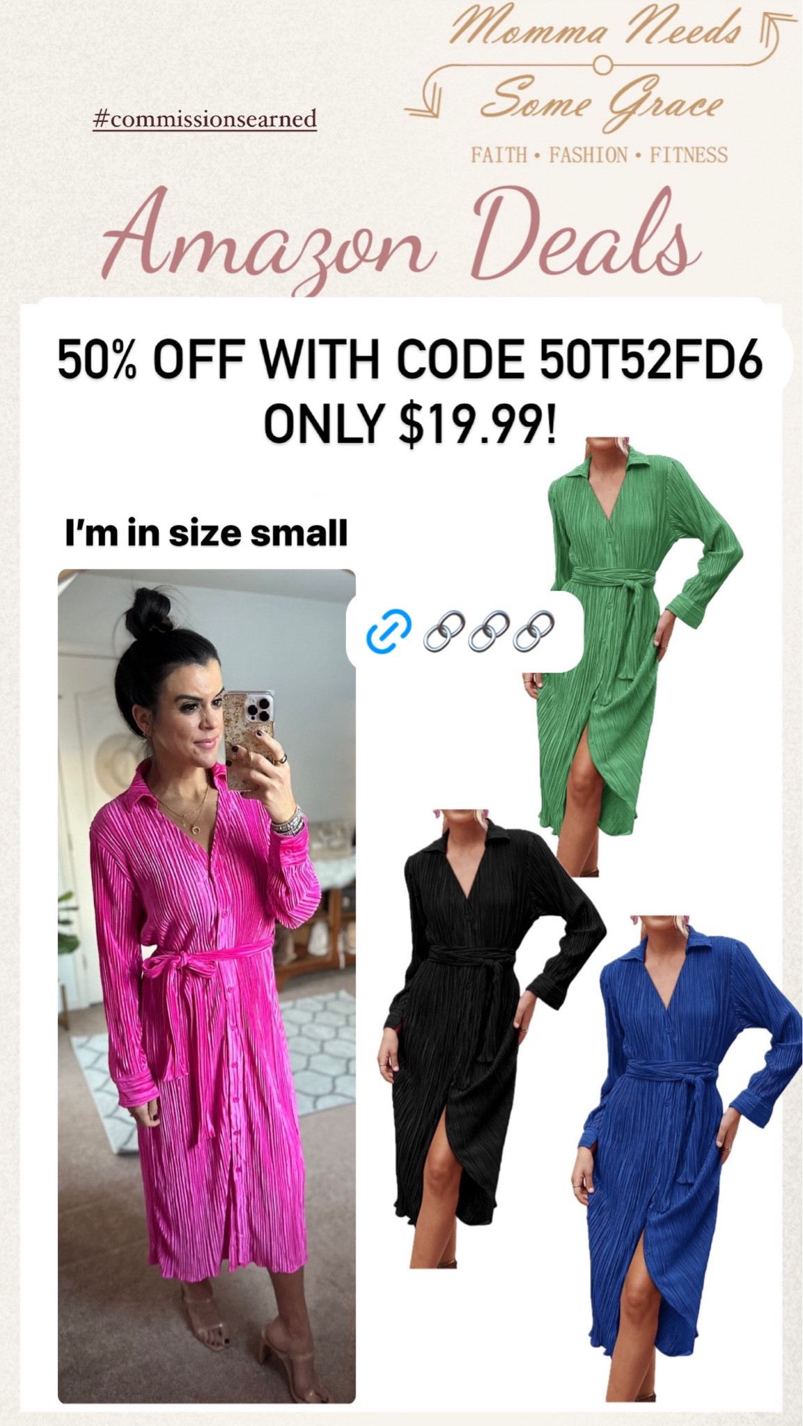 Dress on promo!

50% off with code 50T52FD6
Only $19.99!

I’m in a smalll

#LTKFindsUnder100 #LTKSaleAlert #LTKSeasonal