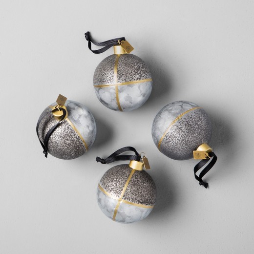 Galvanized Finish Ornament Set (4pc) - Hearth & Hand™ with Magnolia | Target