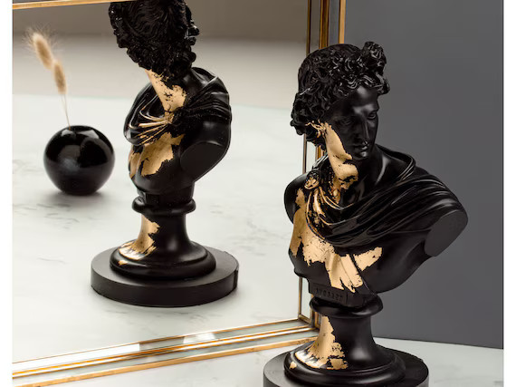 Apollo Bust Sculpture Limited Minimlaist Home Decor 25.5 Cm | Etsy | Etsy (US)