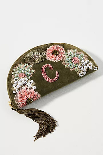 Monogram Crescent Pouch | Anthropologie (US)