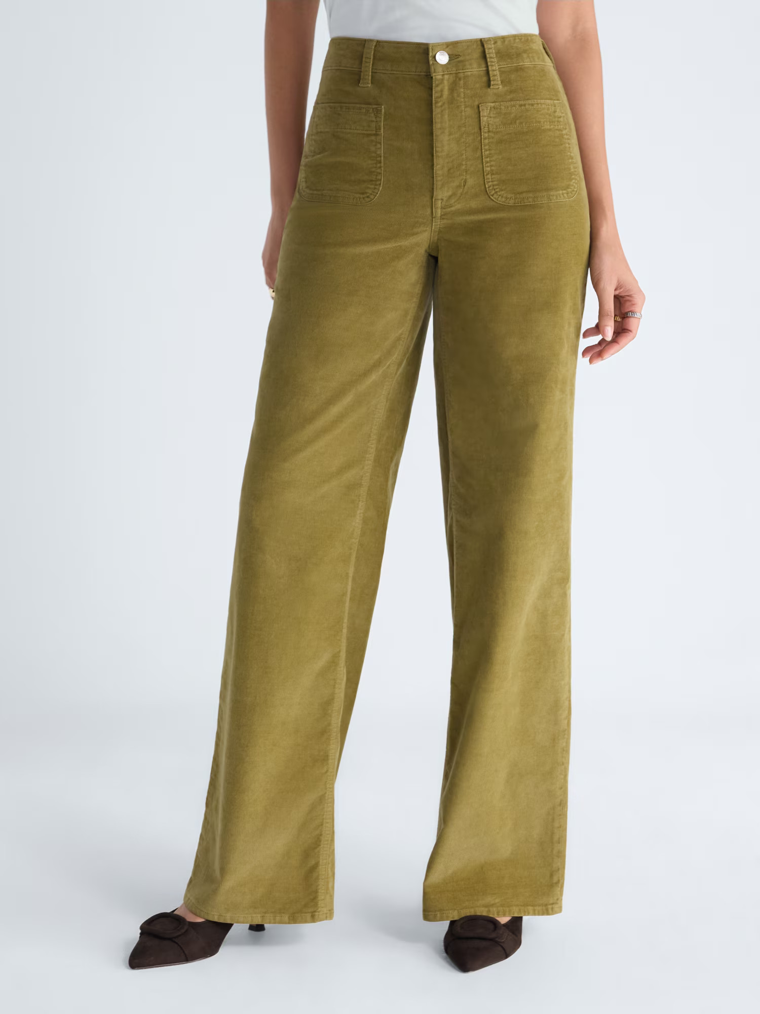 Free Assembly Women's and Women's Plus Patch Pocket Corduroy Pants, Sizes 0-28 | Walmart (US)