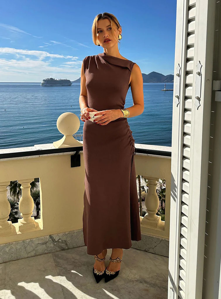 Original Sin Dress Midi Dress Chocolate | Princess Polly AU