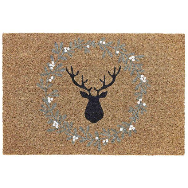 My Texas House Holiday Reindeer Coir Doormat, 30" x 48" - Walmart.com | Walmart (US)