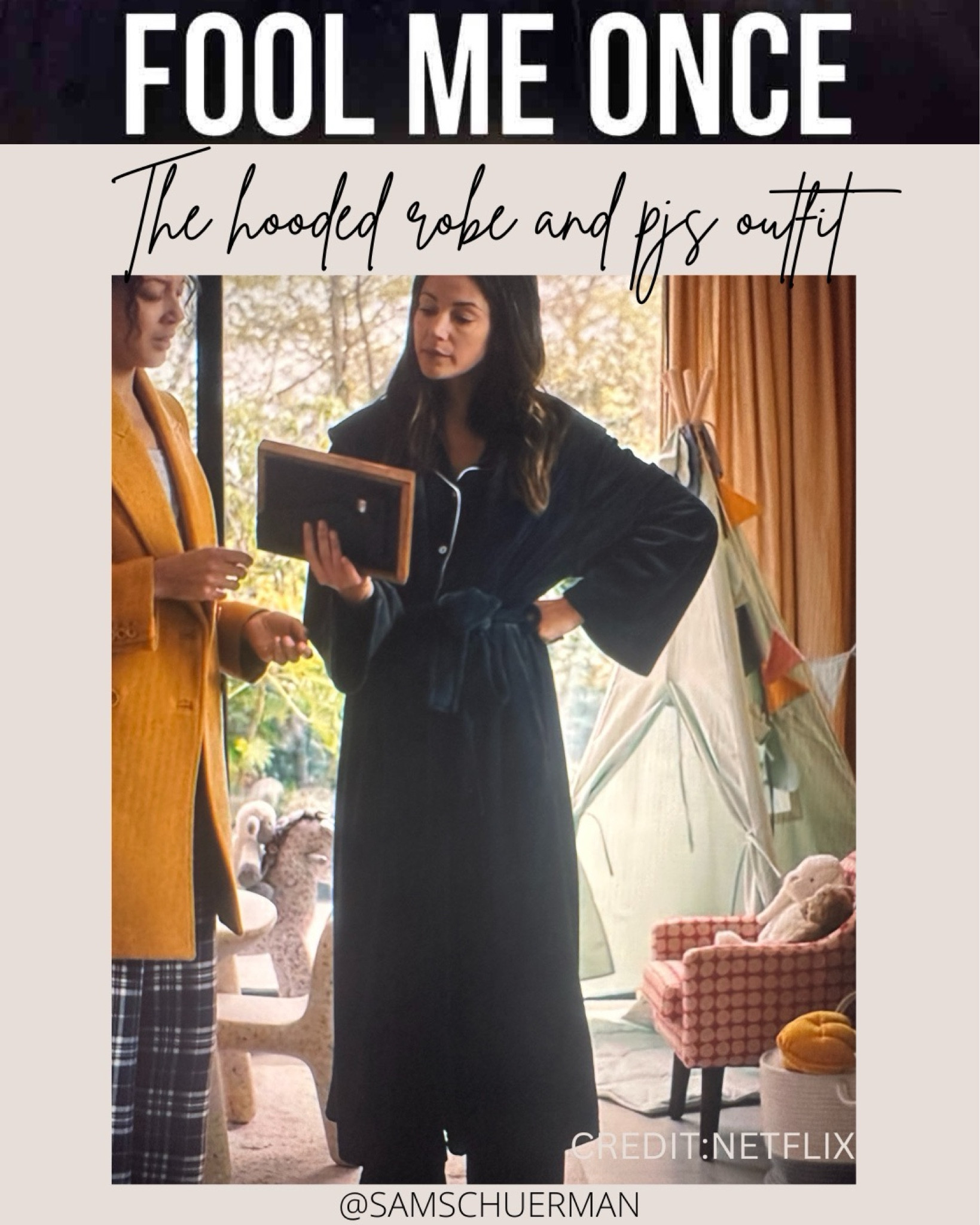 Netflix fool me once outfits: the hooded robe and pjs 



#LTKfindsunder100 #LTKshoecrush #LTKstyletip