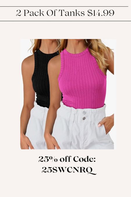 Can’t go wrong with basic tanks! Dress them up or down. These look so cute. Save 25% off Code: 25SWCNRQ while supplies last or until 5/12/24. 

#LTKOver40 #LTKFindsUnder50 #LTKSaleAlert