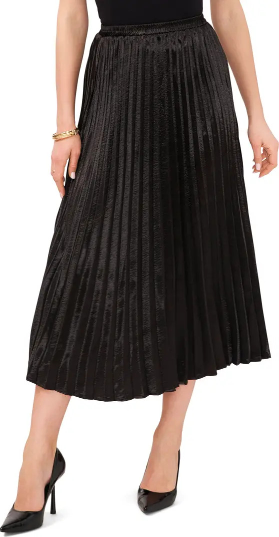 Vince Camuto Pleated Crepe Midi Skirt | Nordstrom | Nordstrom