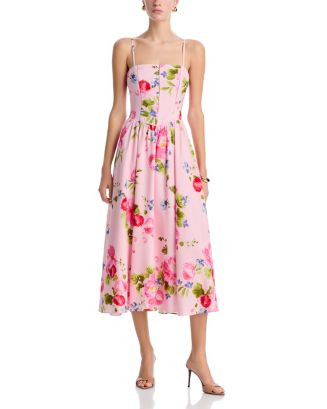 Floral Drop Waist Midi Dress - Exclusive | Bloomingdale's (AU)