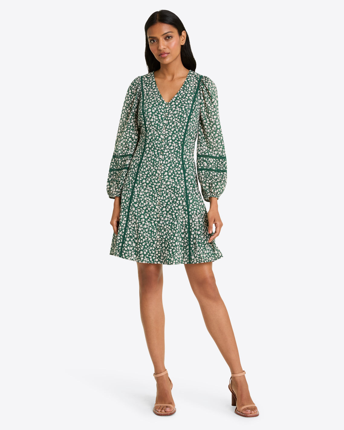 Gwen Long-Sleeve Dress in Gauzy Cotton | Draper James (US)