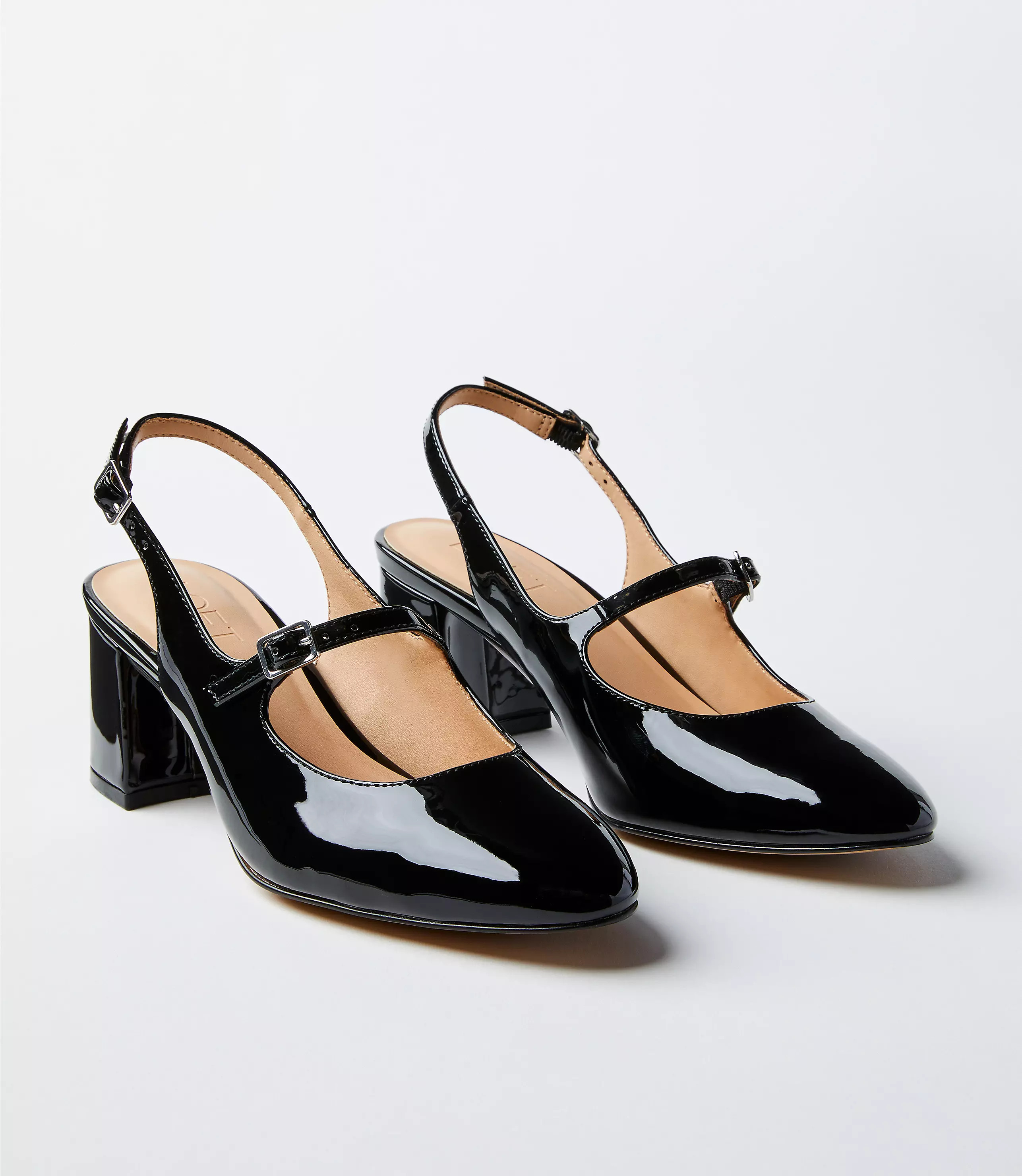 Patent Mary Jane Slingback Heels | LOFT