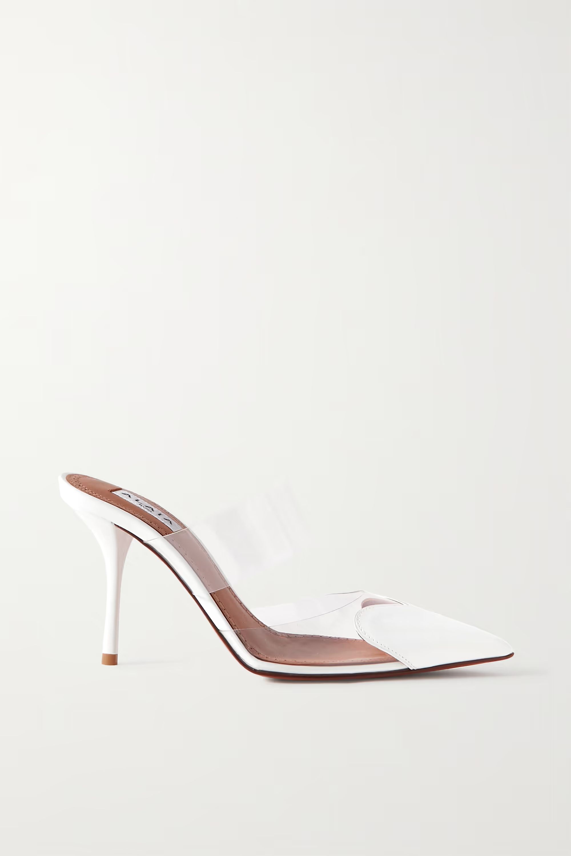 Cœur 90 PU and patent-leather point-toe mules | NET-A-PORTER (US)