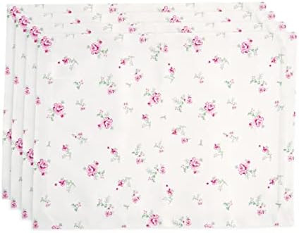 Solino Home Print Cotton Placemats – 14 x 19 Inch, 100% Cotton Placemats Set of 4 – Primrose Garden  | Amazon (US)
